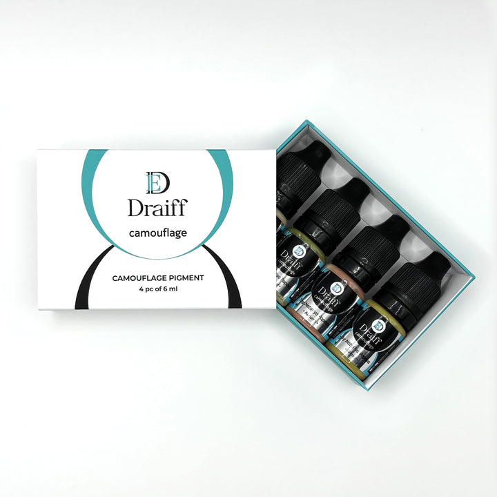 Draiff Camouflage Pigments Set - Permanent Makeup Pigments Open Box.