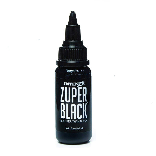 Zuper-黒のタトゥーインク　360ml Intenze Ink Zuper Black 360ml | FLAG Tattoo Supply