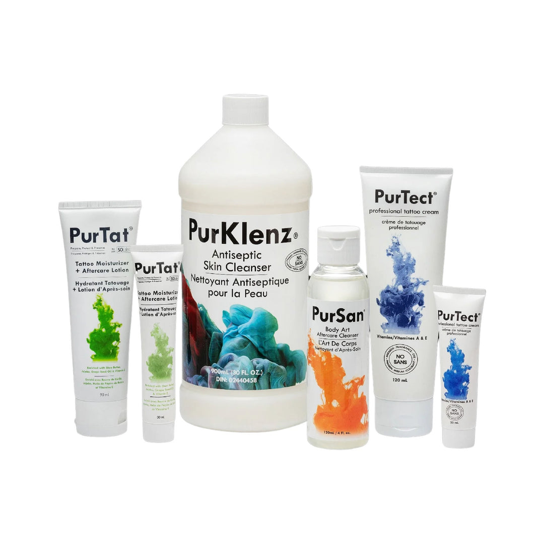 PurKlenz Skin Cleanser bottle – Canadian-made tattoo cleanser for prep and aftercare