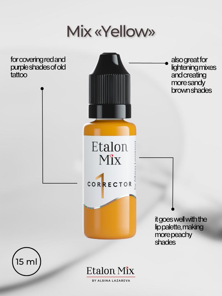 etalon yellow corrector pmu permanent makeup 