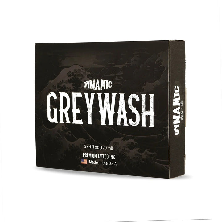 Dynamic Greywash Tattoo Ink - 4 oz. Bottle Set (Now including: 4oz Mixing Solution)