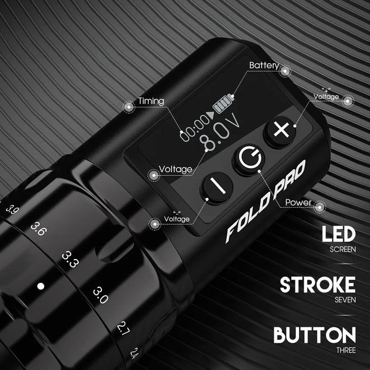 Dragonhawk Mast Fold Pro Adjustable Wireless Tattoo machine