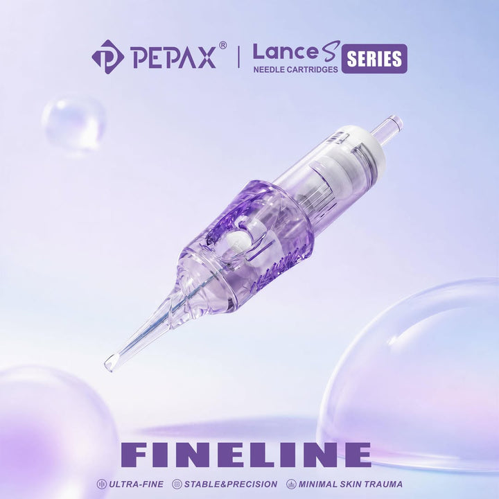 PEPAX Lance S Fineline Round Liner cartridge needles detail