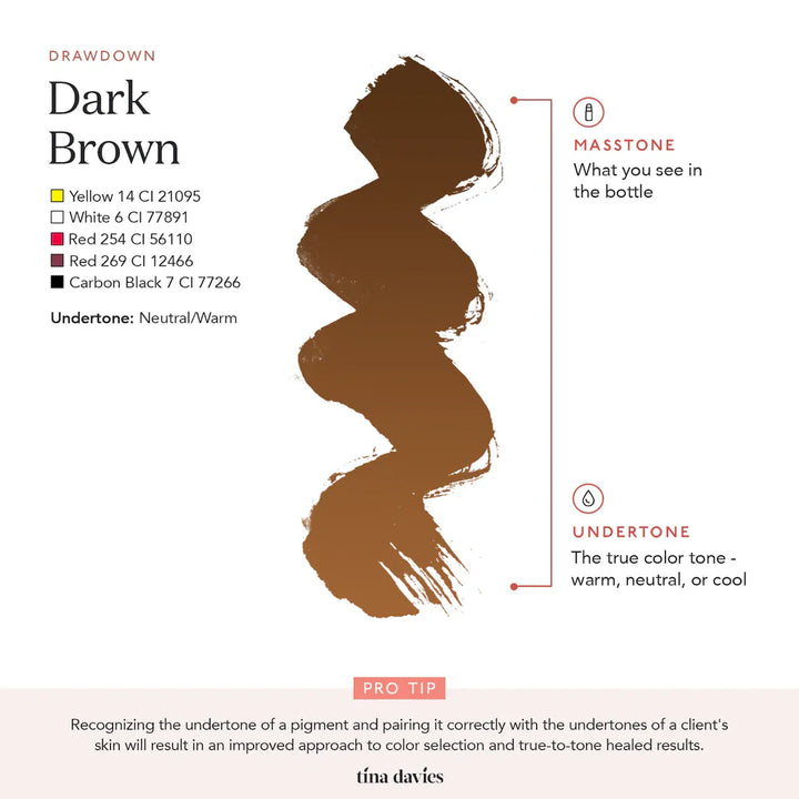 Perma Blend x Tina Davies — Dark Brown Brow Pigment