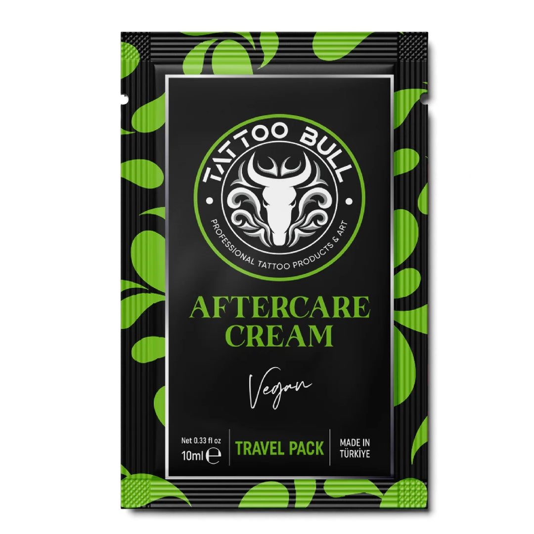 Image of Bull Vegan Tattoo Aftercare Cream Sachette from Maple Tattoo Supply - a high-quality, vegan-friendly aftercare cream in a sachette designed to soothe and protect new tattoos.