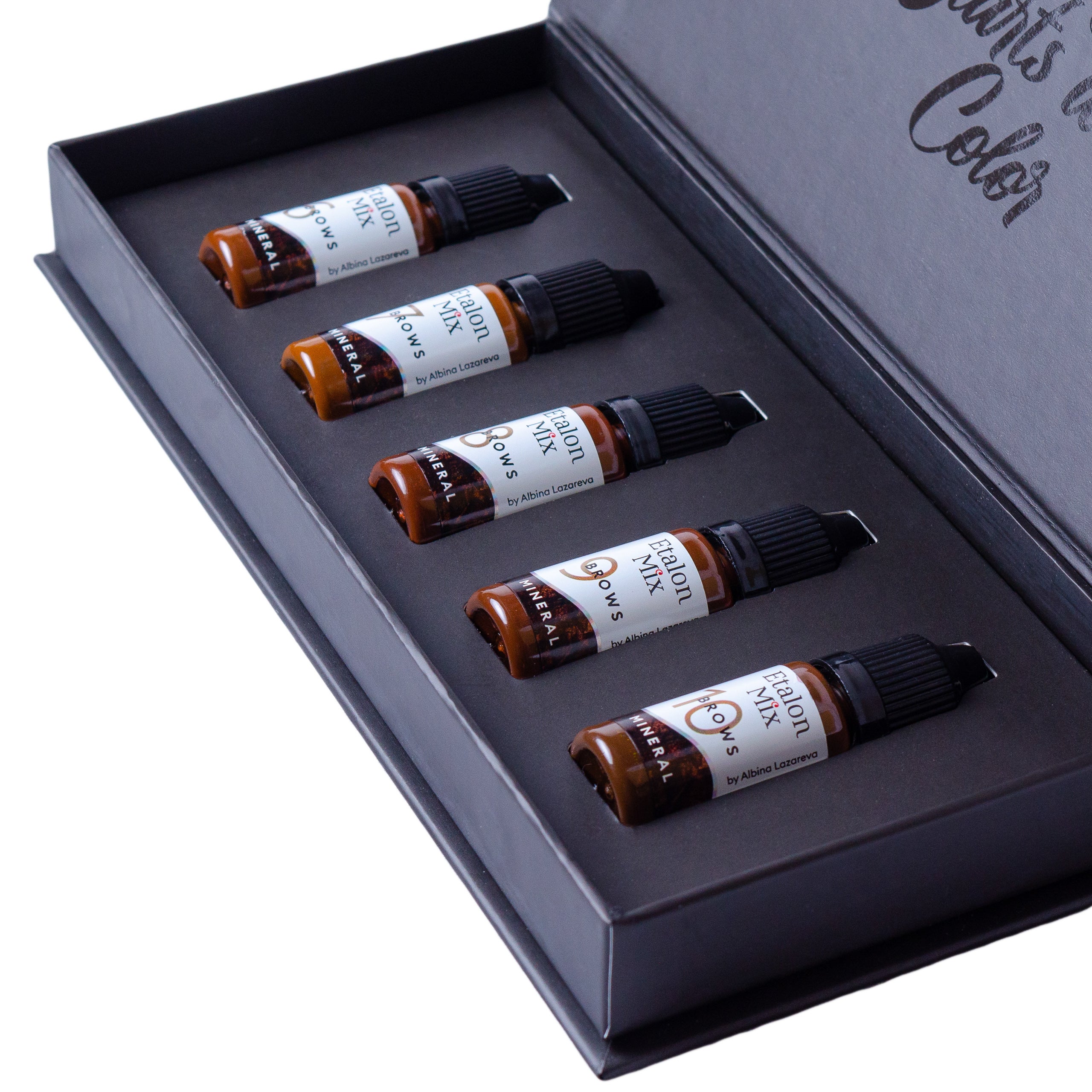 Etalon Mix アイブロウピグメントセット Etalon Mix Eyebrows set of 5 Mineral Line Pigment (Non organic