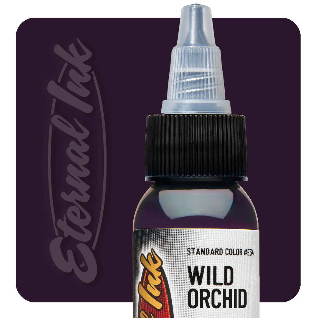 Encre de tatouage d'orchidée sauvage éternelle