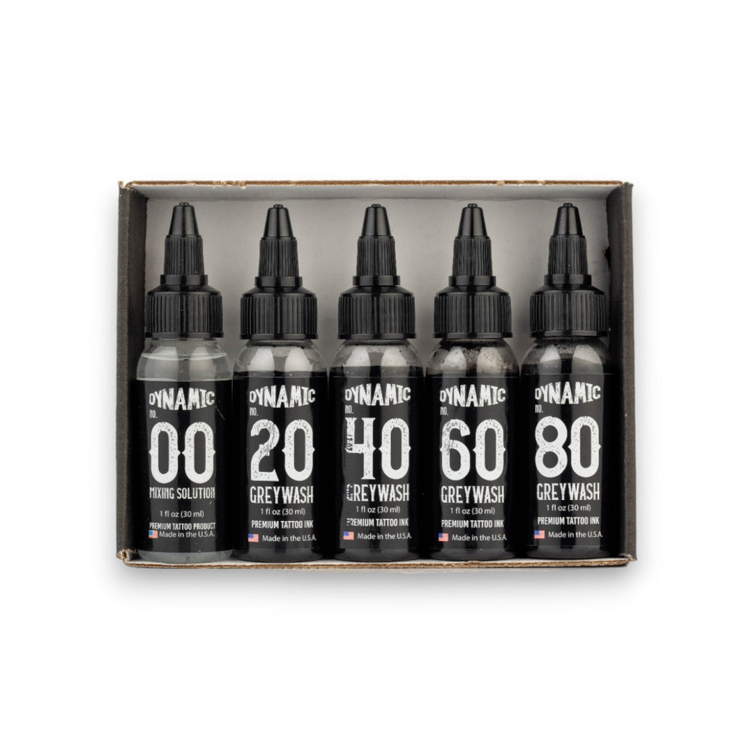 Dynamic Greywash Tattoo Ink Individual Shades