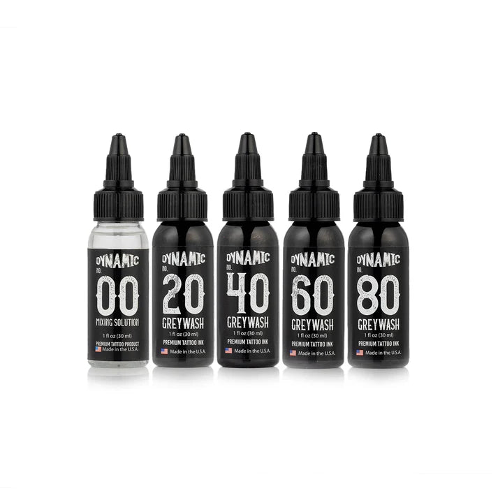 Dynamic Greywash Tattoo Ink Individual Shades