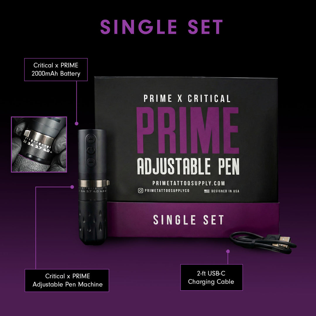 Pre Order Prime Adjustable Stroke Wireless Tattoo Machine Pen