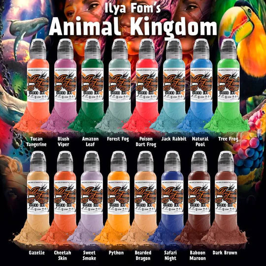 Weltberühmtes 16-Farben-Ilya-Set aus dem Tierreich