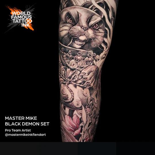 World Famous 4 Bottles Master Mike Black Demon Shading Set