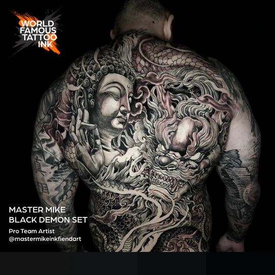 World Famous 4 Bottles Master Mike Black Demon Shading Set