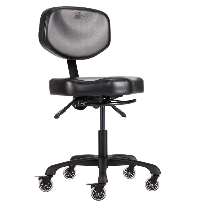TATSoul Oros Tattoo Artist Chair - Front Right Diagonal View