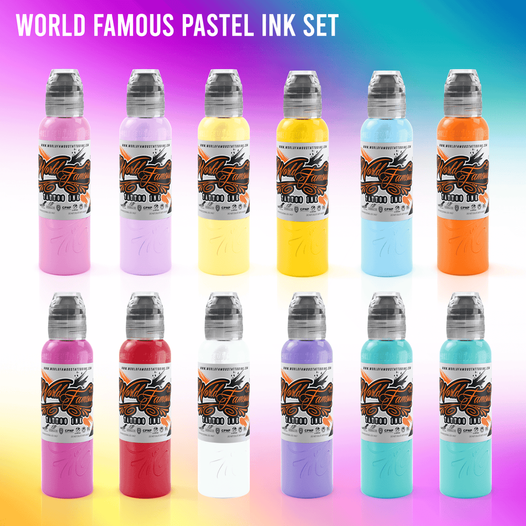 12 Color Pastles World Famous 12 Color Pastel Set – Maple Tattoo Supply