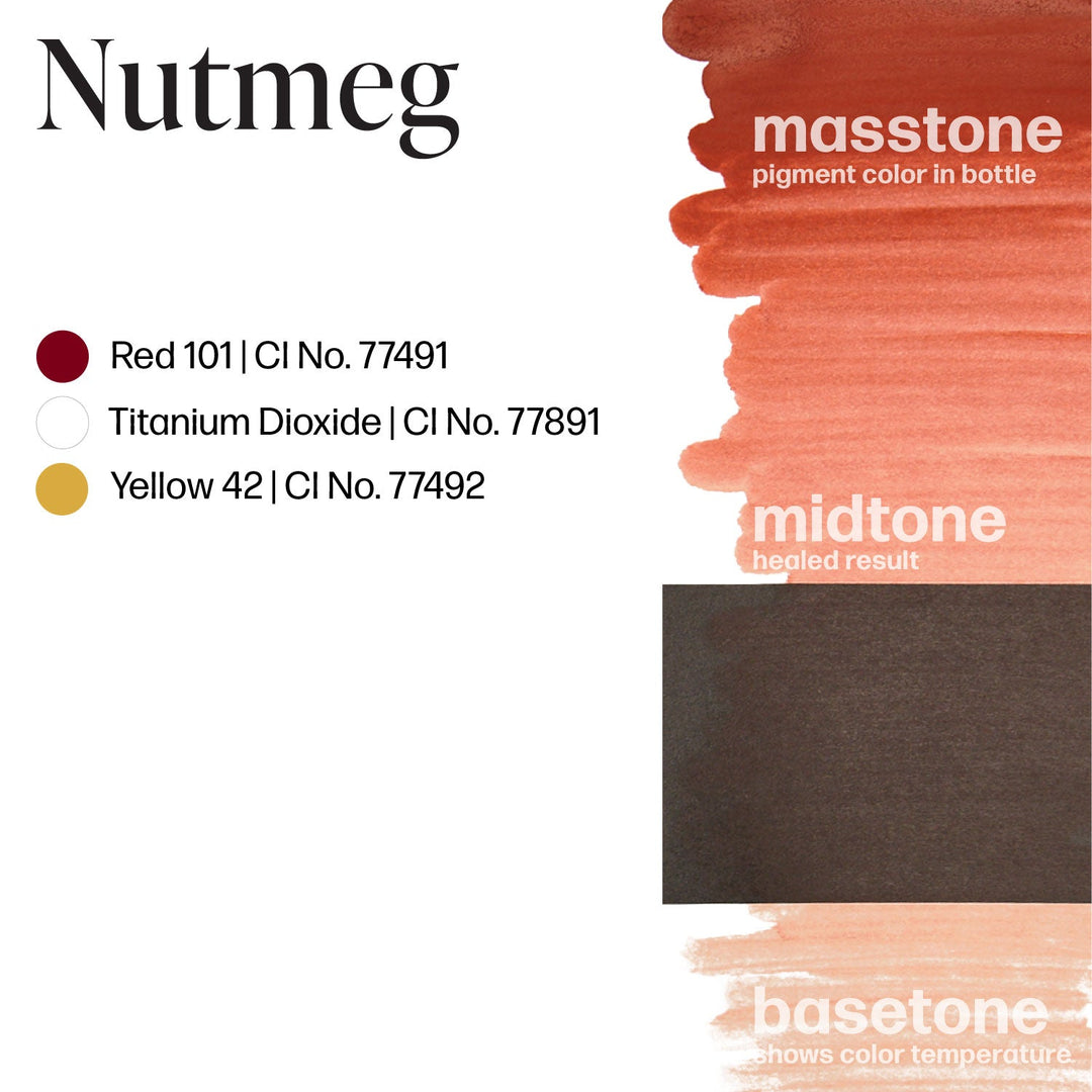 Perma Blend Nutmeg color drawdown swatch