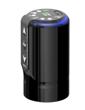 Cobra Wireless Tattoo Machine — Evil Black 37mm Grip + Extra Battery