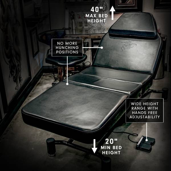 TATSoul Oros Adjustable Tattoo Client Bed