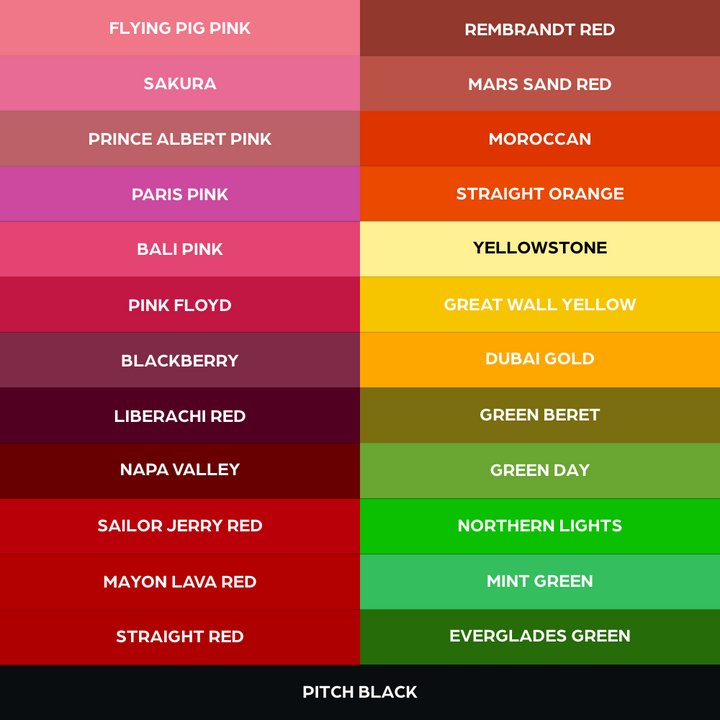 World Famous 50 Color Ink Set
