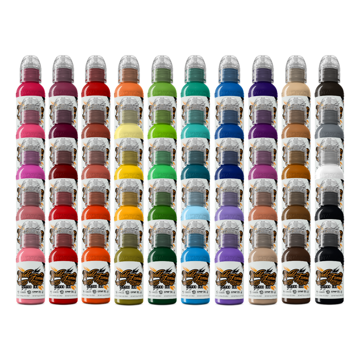 Colorful Ink Set World Famous 50 Color Ink Set – Maple Tattoo Supply