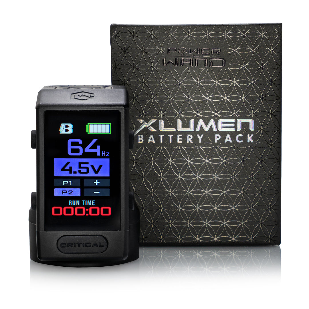 Critical smart battery for the Bishop XLumen wireless tattoo machine