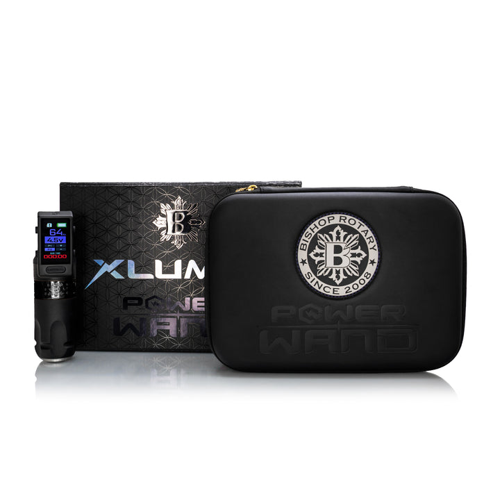 Bishop XLumen wireless tattoo machine in Liner configuration with built-in grip light