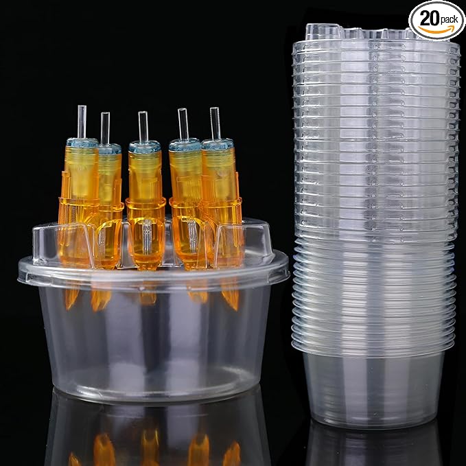 Disposable Tattoo Ink Tray with Holder
