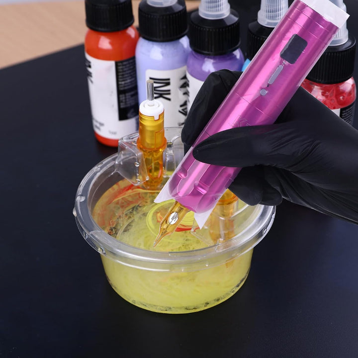 Disposable Tattoo Ink Tray with Holder