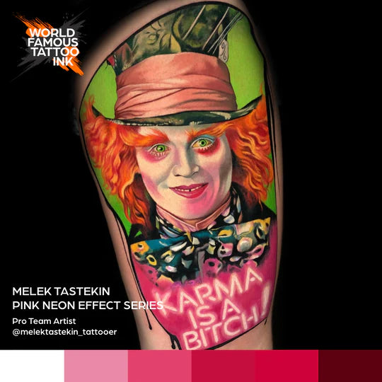 World Famous 6 Bottles Melek Tastekin Pink Neon Effect Series