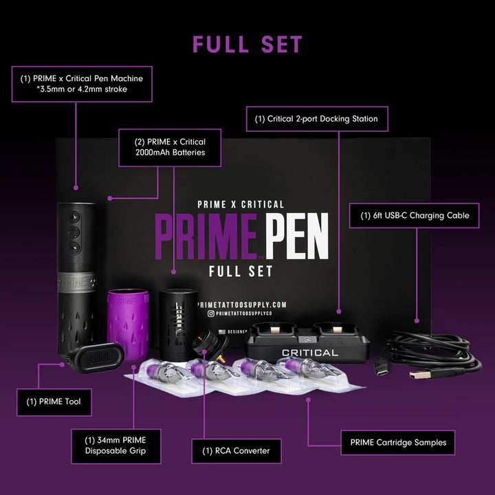 Prime x Critical Pen Wireless Tattoo Machine