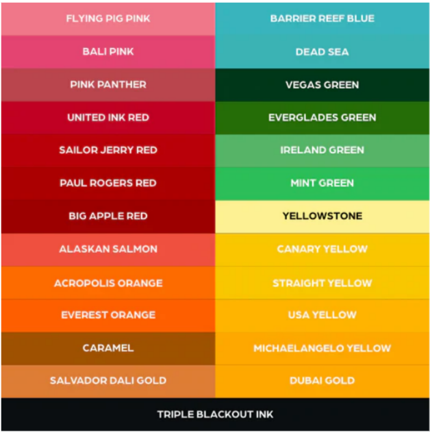 World Famous 50 Color Ink Set (Old Version)
