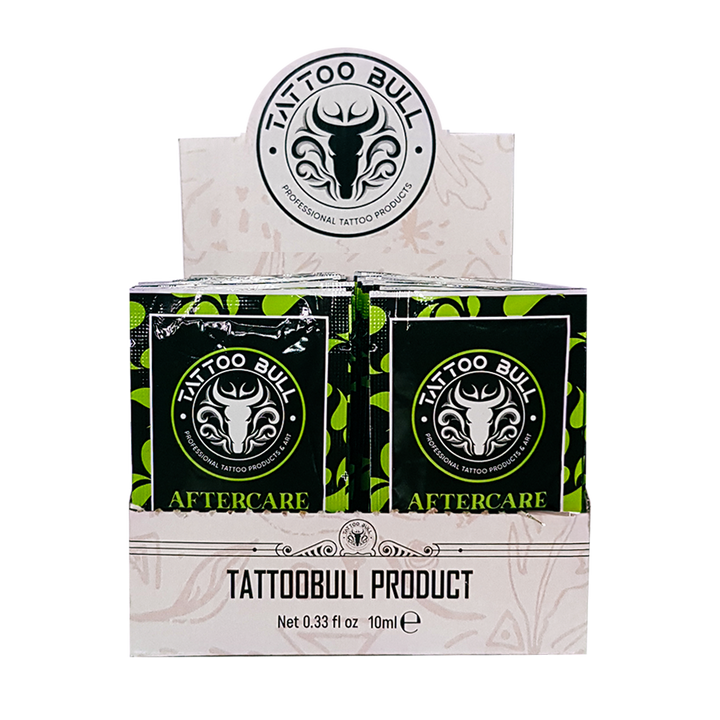 Bull Vegan Tattoo Aftercare Cream, Karton mit 60 Stück
