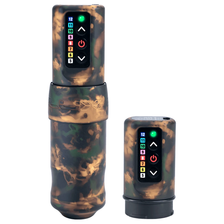 FK Irons Flux Shadow Camo With PowerBolt Wireless Tattoo Machine
