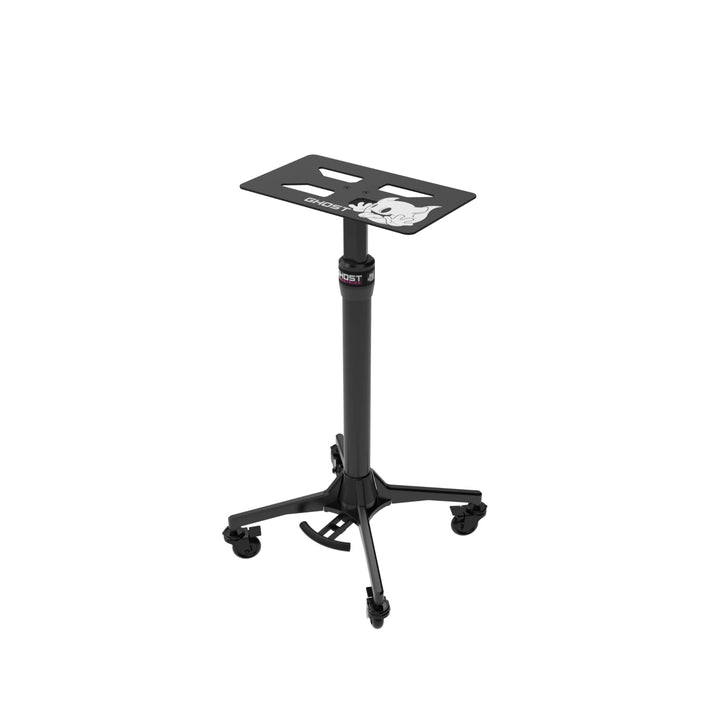 Ghost Studio Base tattoo workstation - isometric view with tray top