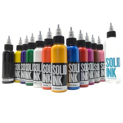 Solid Ink 12 Colors Set - Maple Tattoo Supply