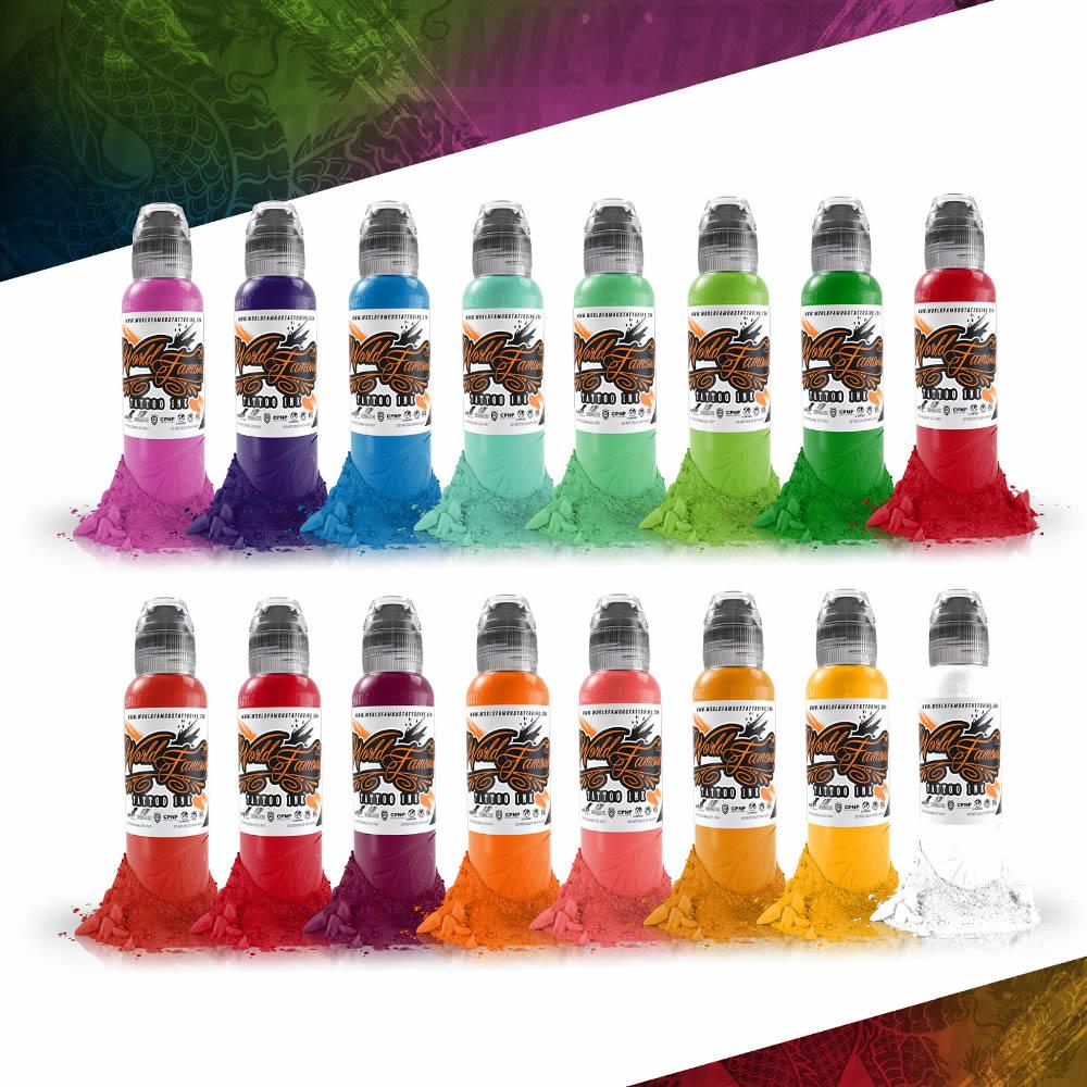 World Famous Ink 16 Color Master Mike Asian Set 1oz