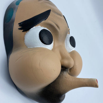 Hyottoko Mask Green - Maple Tattoo Supply