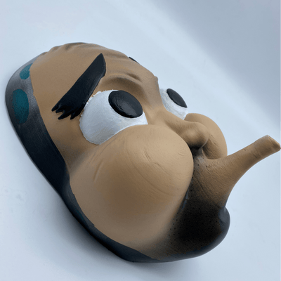 Hyottoko Mask Green - Maple Tattoo Supply