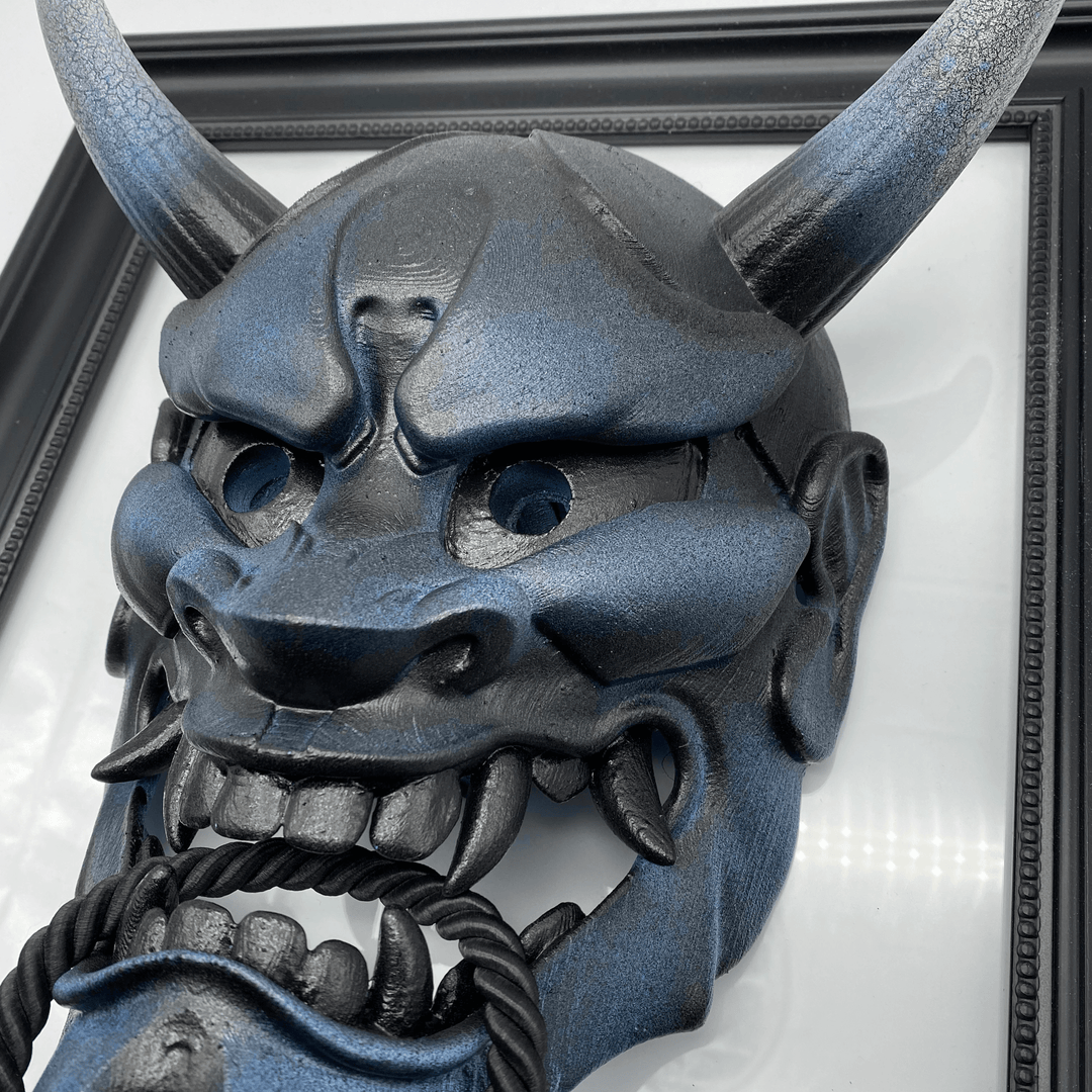 Hannya Mask Deep Blue - Maple Tattoo Supply