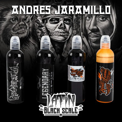 World Famous Andres Jaramillo's Latin Black Scale Set - Maple Tattoo Supply