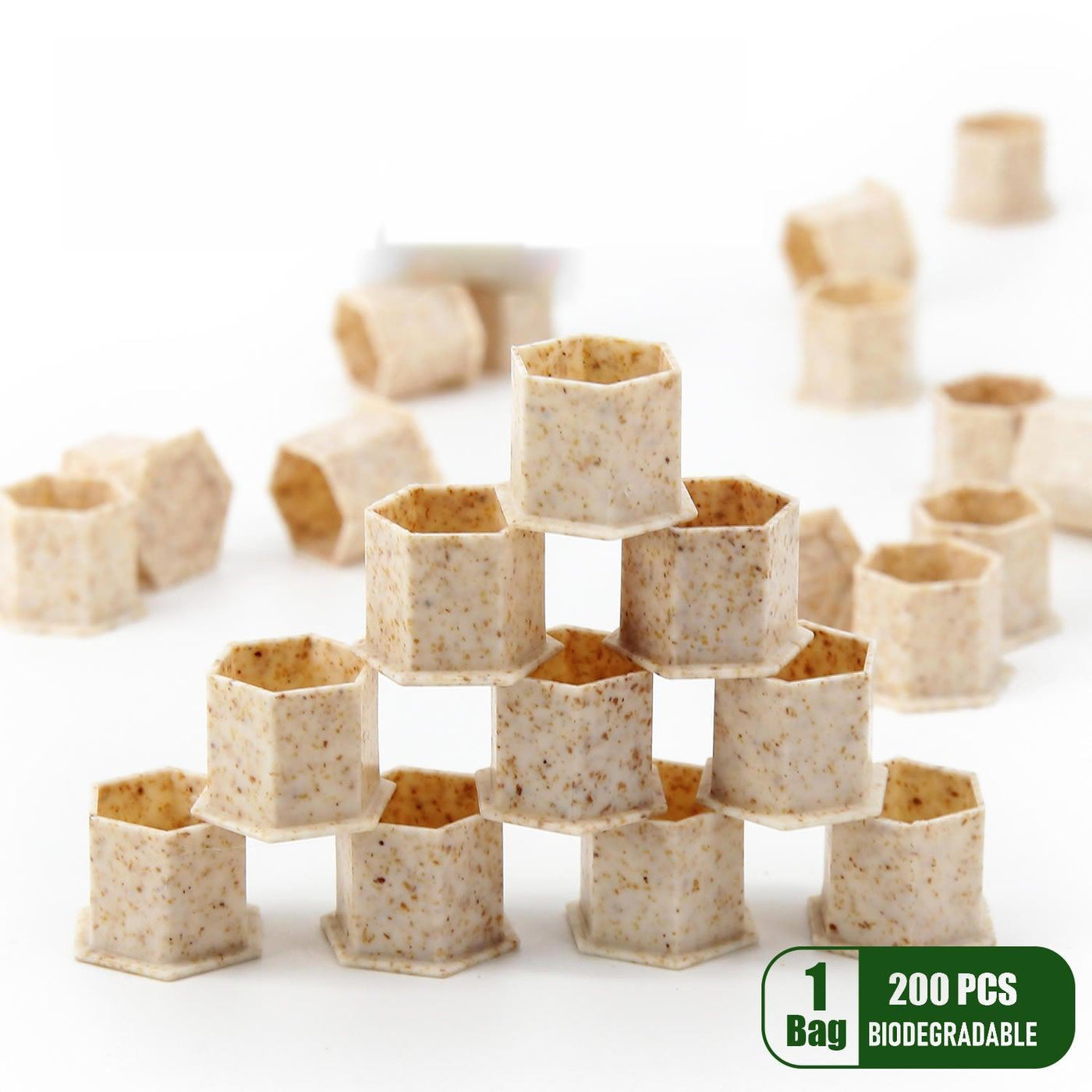 Biodegradable Ink Caps with Base - Maple Tattoo Supply