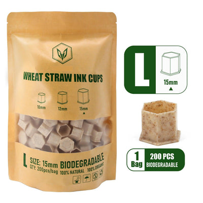 Biodegradable Ink Caps with Base - Maple Tattoo Supply