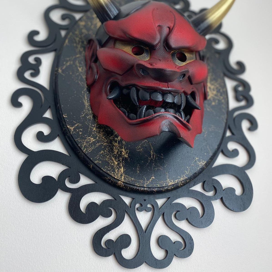 Hannya Mask Red Special Frame - Maple Tattoo Supply