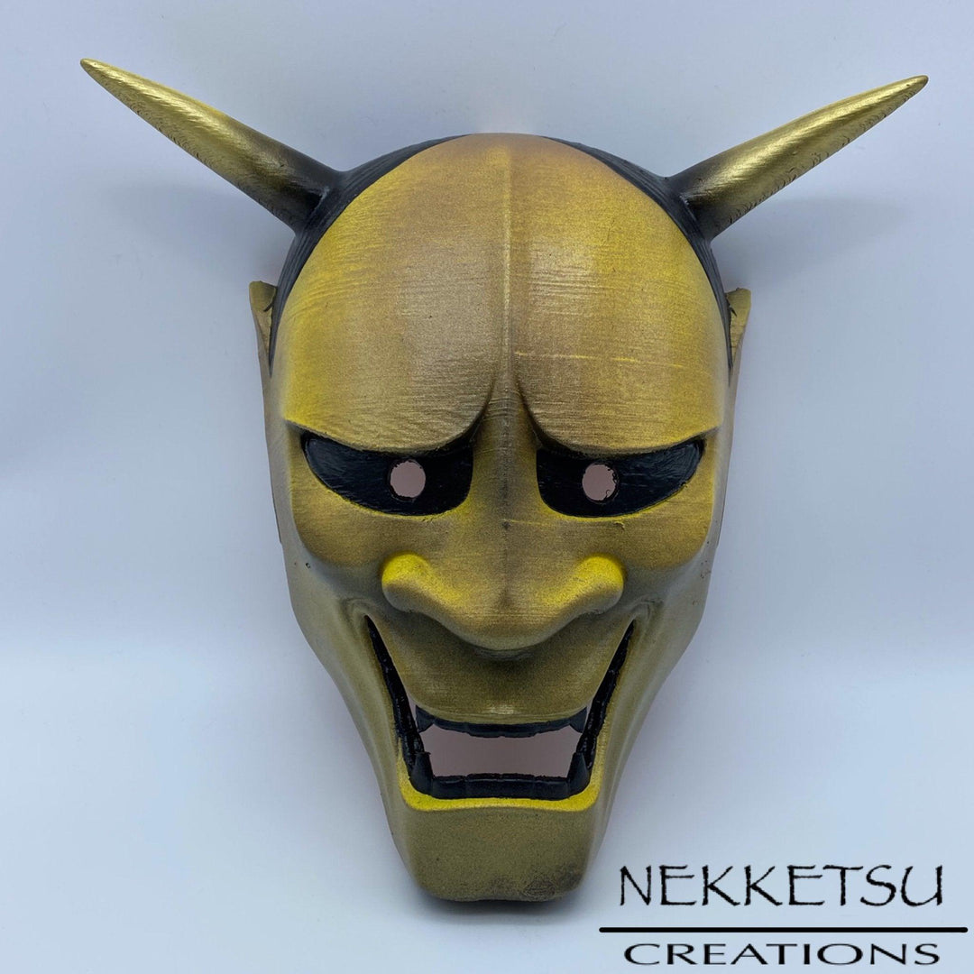 Oni Mask Golden - Maple Tattoo Supply