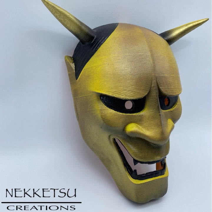 Oni Mask Golden - Maple Tattoo Supply