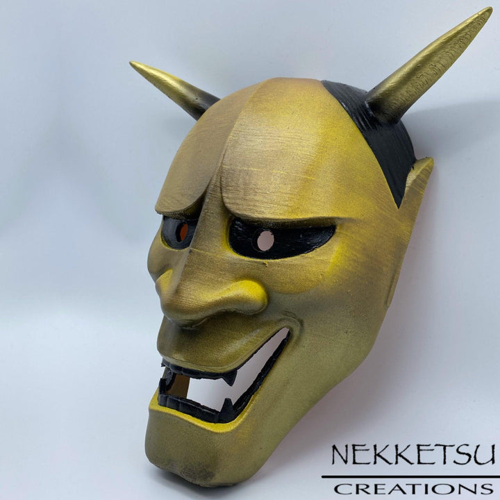 Oni Mask Golden - Maple Tattoo Supply