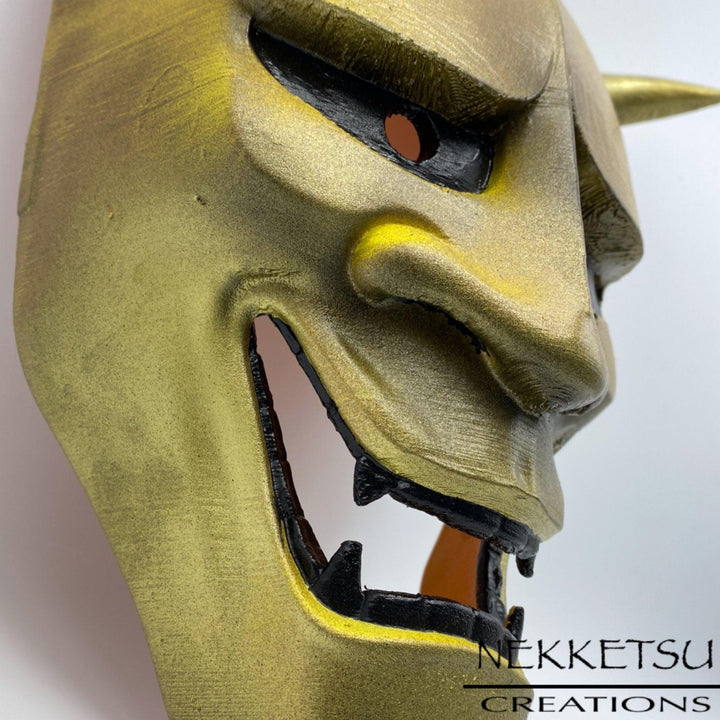 Oni Mask Golden - Maple Tattoo Supply
