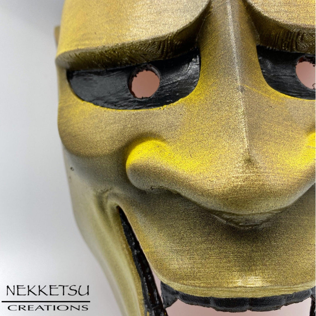 Oni Mask Golden - Maple Tattoo Supply