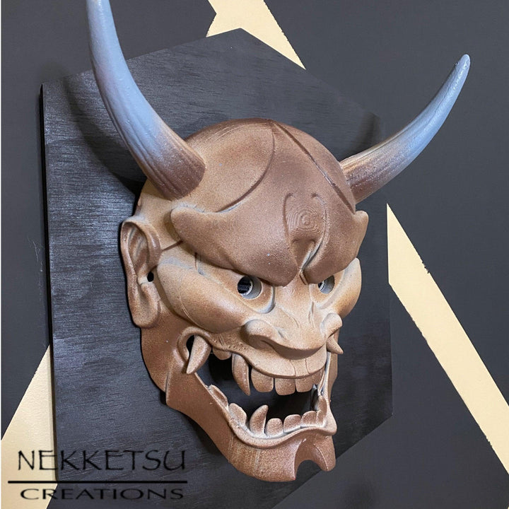 Hannya Mask Wood - Maple Tattoo Supply