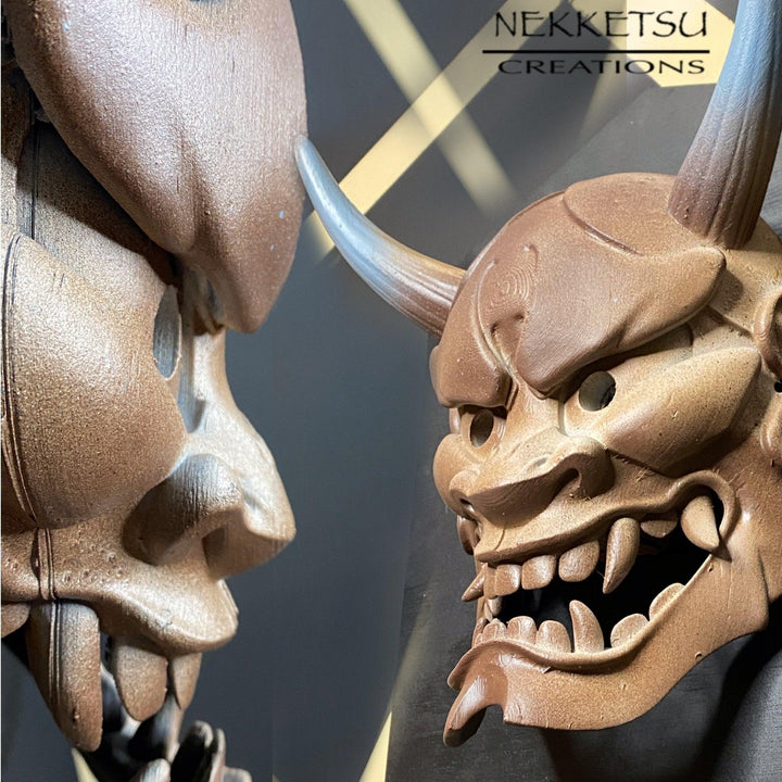 Hannya Mask Wood - Maple Tattoo Supply